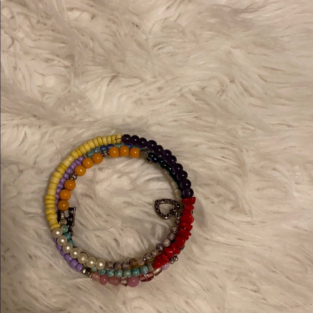 Homemade beaded bracelet